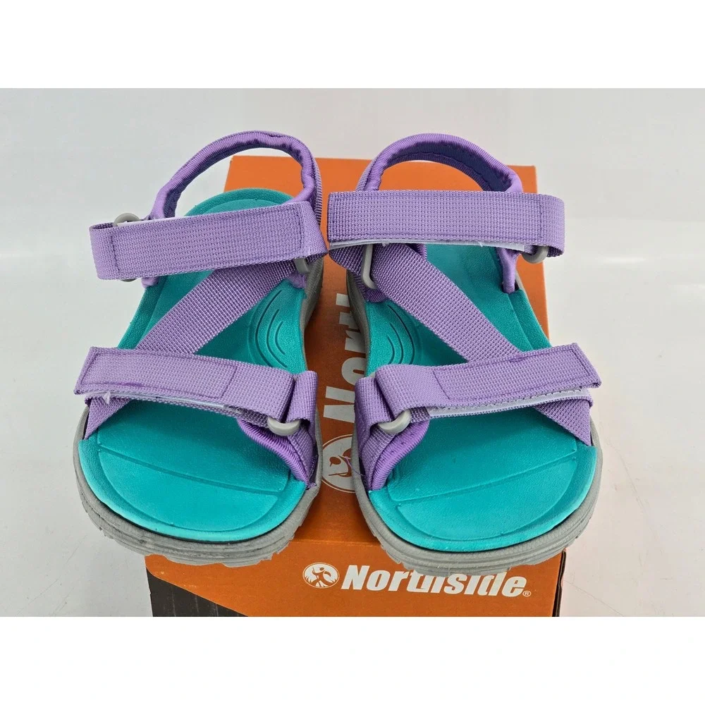 Northside Bayview Sport Sandal Kids 13 Lilac Purple Teal Strappy‎ -New